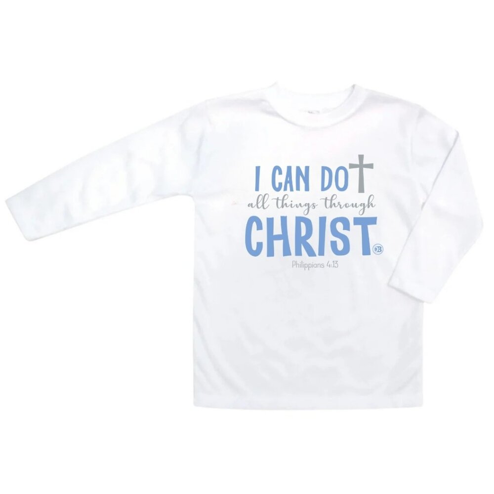 I Can Do All Things Through Christ - Infant Boys T-shirt (Long Sleeve)